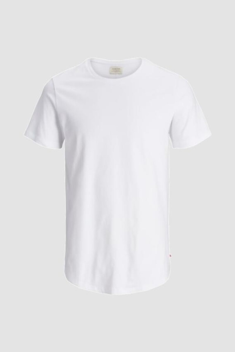 Camiseta Suave Y Básica De Algodón White