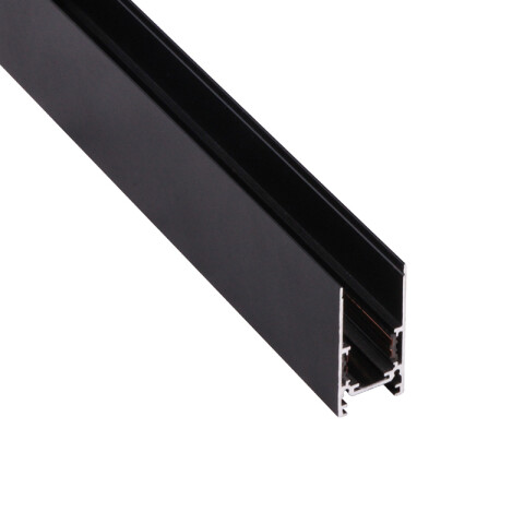 Riel aluminio magnetico p/adosar negro 1m agregar ZU0500