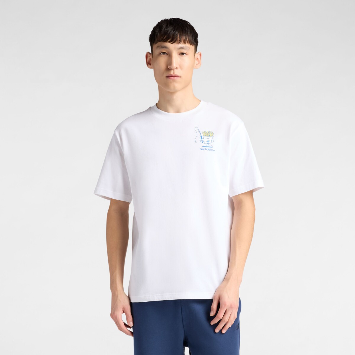 Remera New Balance de Hombre - - MT61I5BMWT - WHITE 