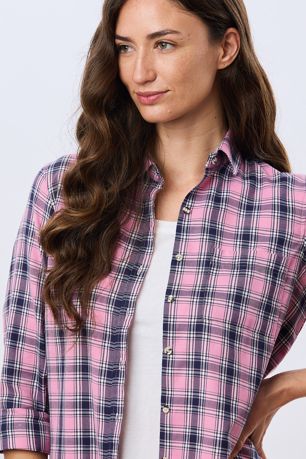CAMISA CUADROS Rosa