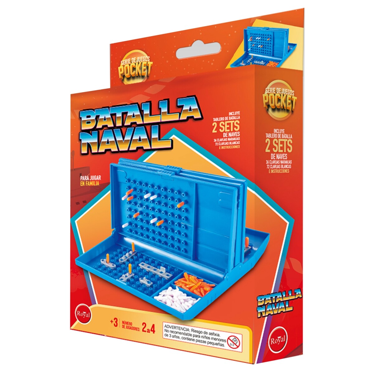 Juego de mesa Batalla Naval Pocket Royal 