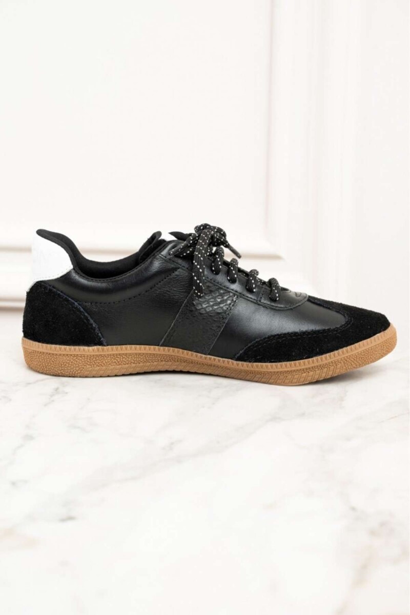 Zapatilla Combinada - Negro 