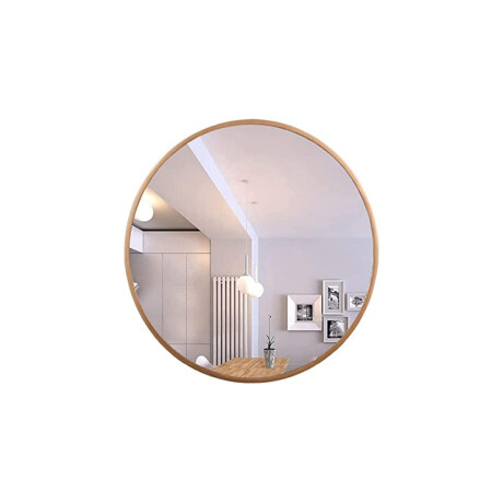 Espejo Redondo con borde dorado Dorado