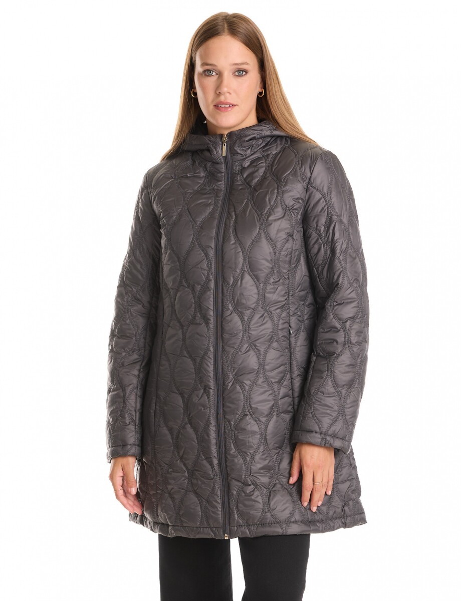 Campera Matelassé Wave - Gris 