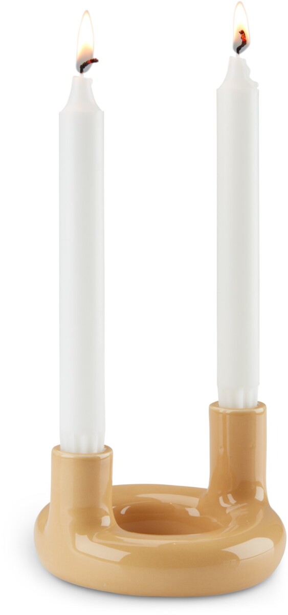 Candelabro JIM Ø13xA9cm amarillo 