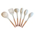 SET UTENSILIOS DE COCINA ROSA GOLD/BLANCO - 6 PIEZAS SET UTENSILIOS DE COCINA ROSA GOLD/BLANCO - 6 PIEZAS