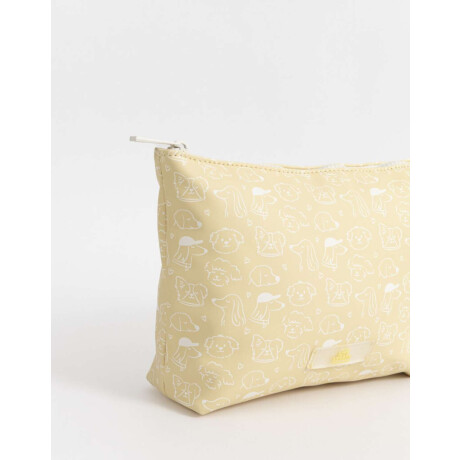 Portacosméticos Con Tag Amarillo Claro