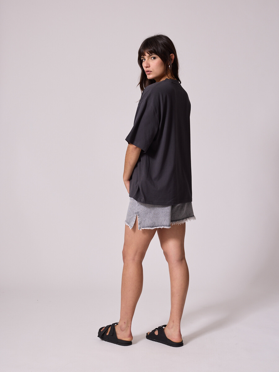 T-SHIRT LESSIE DIXIE Gris Oscuro