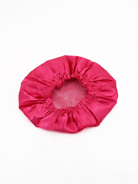 GORRA BAÑO IMPERMEBLE DOBLE TELA FUCSIA