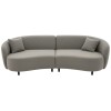 SOFA 4 PUESTOS 2PZS CURVED - GRIS 402244 (CD) DISC Unica