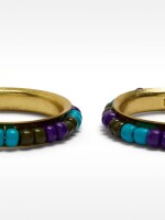 Aros Con Cuentas multicolor