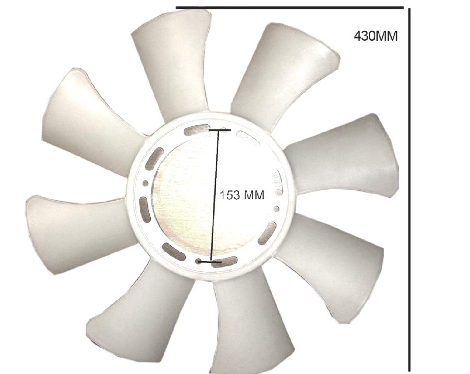 PALETA ELECTRO VENTILADOR MITSUBISHI L200 L300 CANTER H100 H1 PORTER PREGGIO 430MM - 