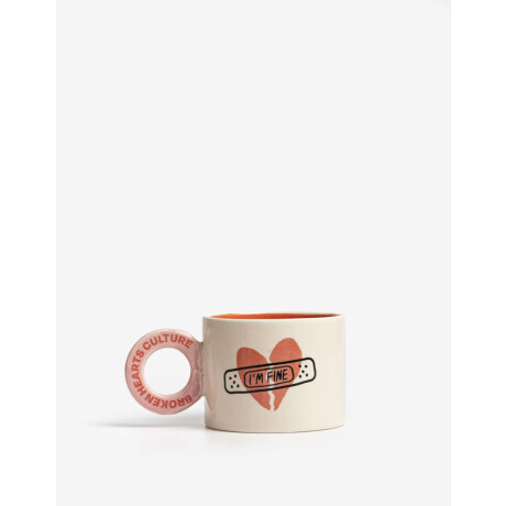 Taza De Cerámica Broken Hearts Combinacion Tricolor