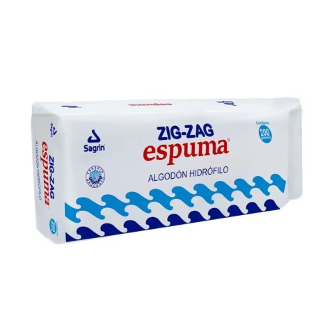 Algodón Zig Zag Espuma - 200 g Algodón Zig Zag Espuma - 200 g
