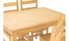 Juego de Comedor Lucia Plus 4 Sillas Madera Natural