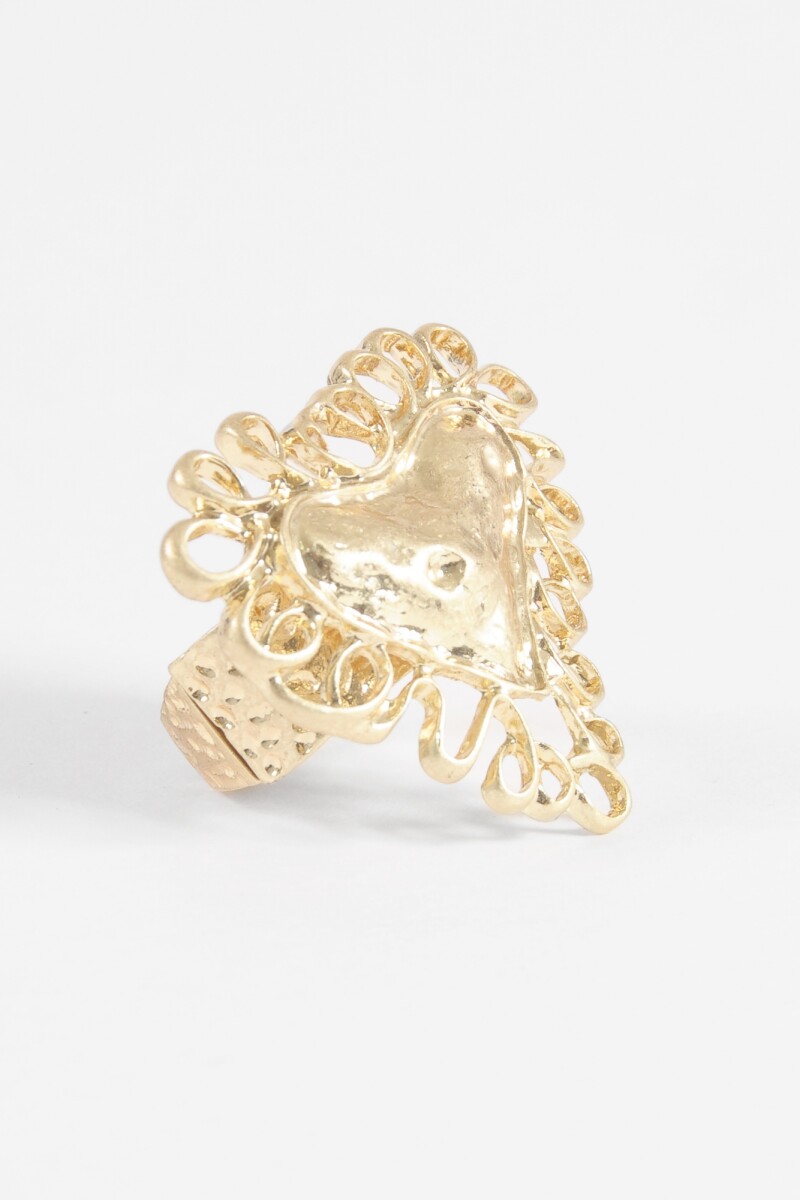 Anillo ajustable cora antique dorado