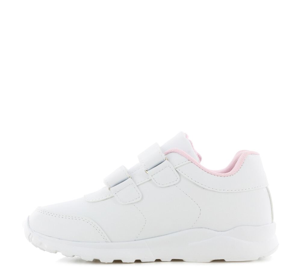 Deportivo WOODY con velcros White/Pink
