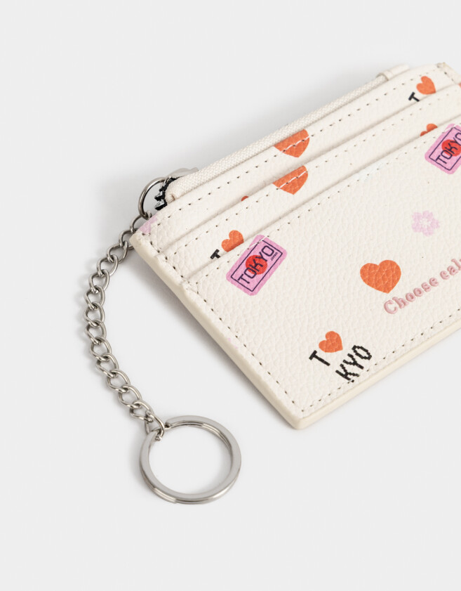 Tarjeteros Tarjetero Estampado "tokyo" - Rosa Viejo
