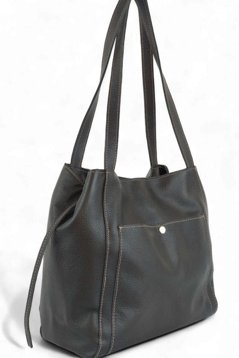 Cartera mujer 100% cuero Negro