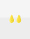 Aros Colgantes Cortos Color Aros Cortos Gota De Beads - Amarillo Medio