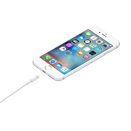 Cable de carga Lightning a USB-A para iPhone Apple Original Blanco