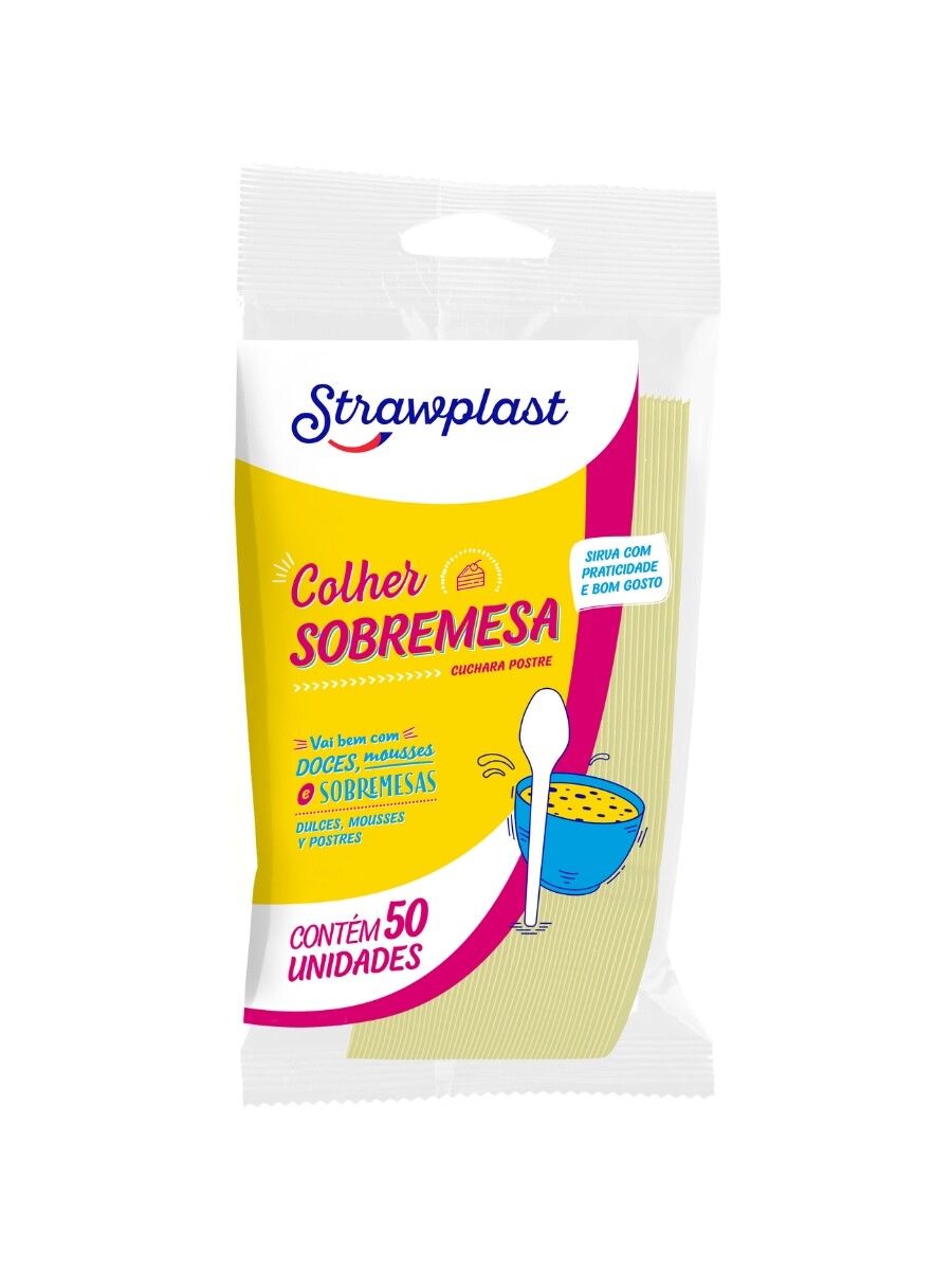 CUCHARAS DE POSTRE (Candy) amarillo