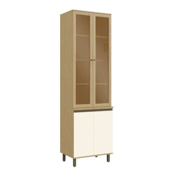 Armario cristalero 70 cm con puertas de vidrio - Nueva Dubai Armario cristalero 70 cm con puertas de vidrio - Nueva Dubai