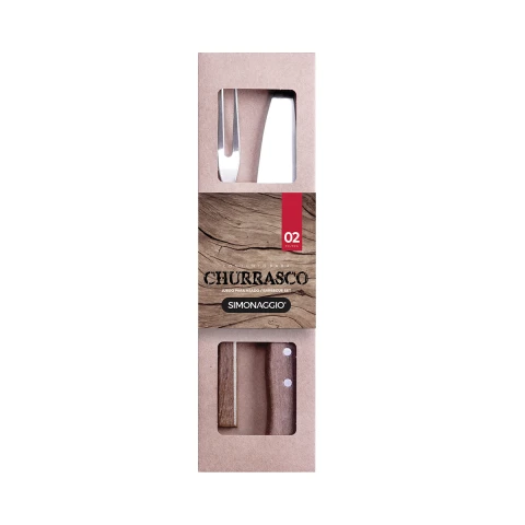 Set X2 Cubiertos para Asado Simonaggio U