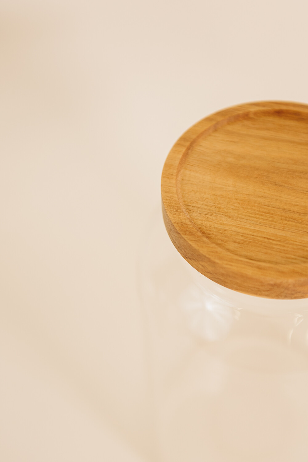 Tarro Cocina Tapa Madera Color Unico