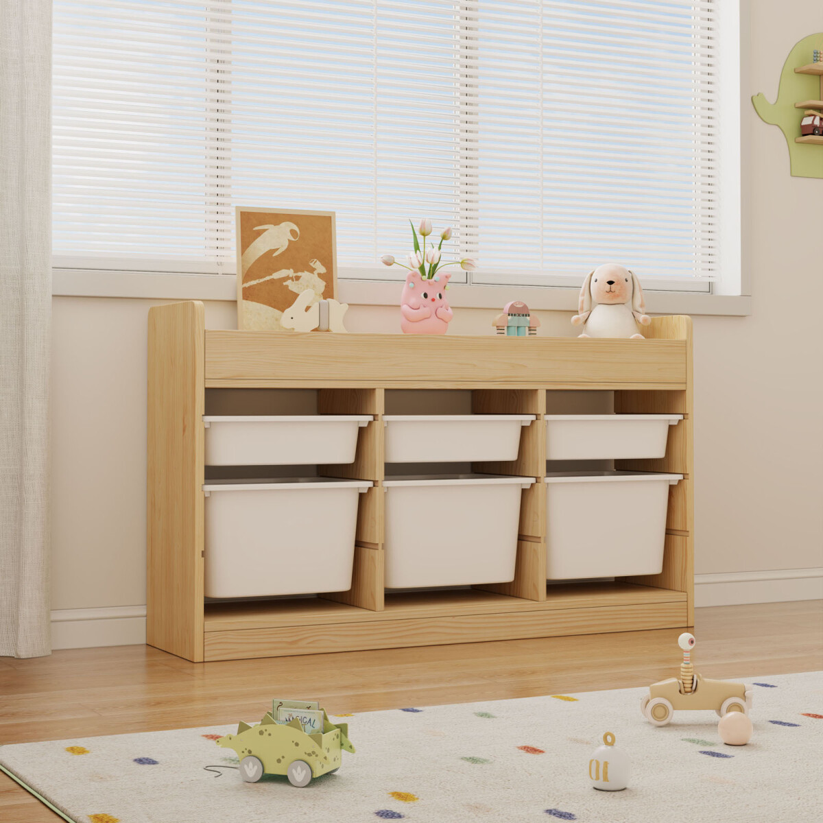 ORGANIZADOR 3 KIDS - MADERA NATURAL-BEIGE SUNNY 