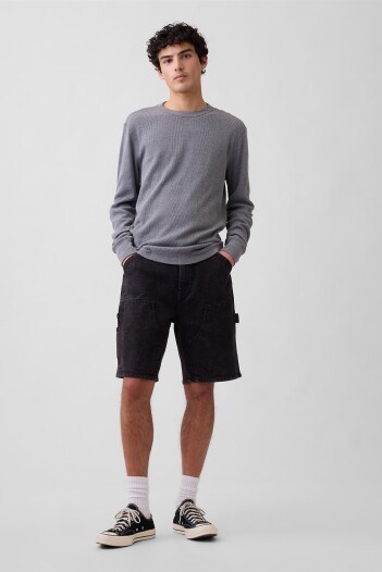 Bermuda De Jean Carpenter Hombre Washed Black