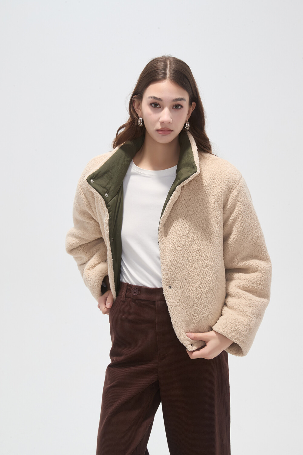 Campera Luena Verde Oliva Oscuro