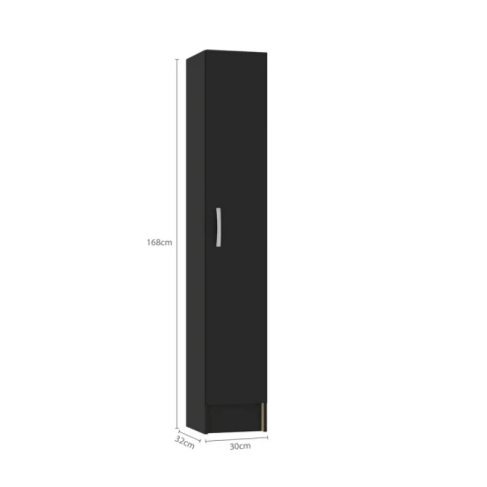 PANELERO - 1 PUERTA NEGRO