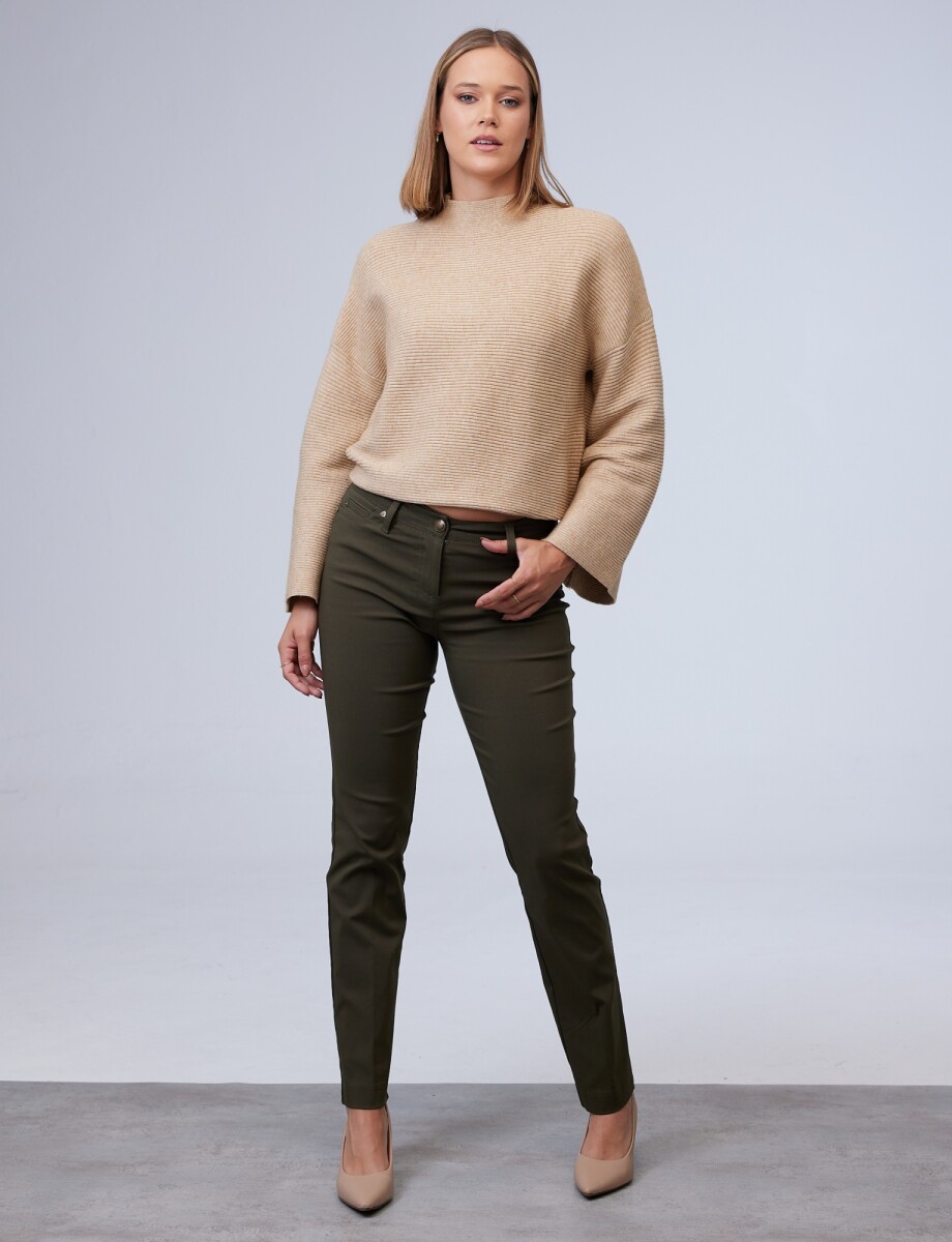 Pantalon Slim - Verde Oscuro 