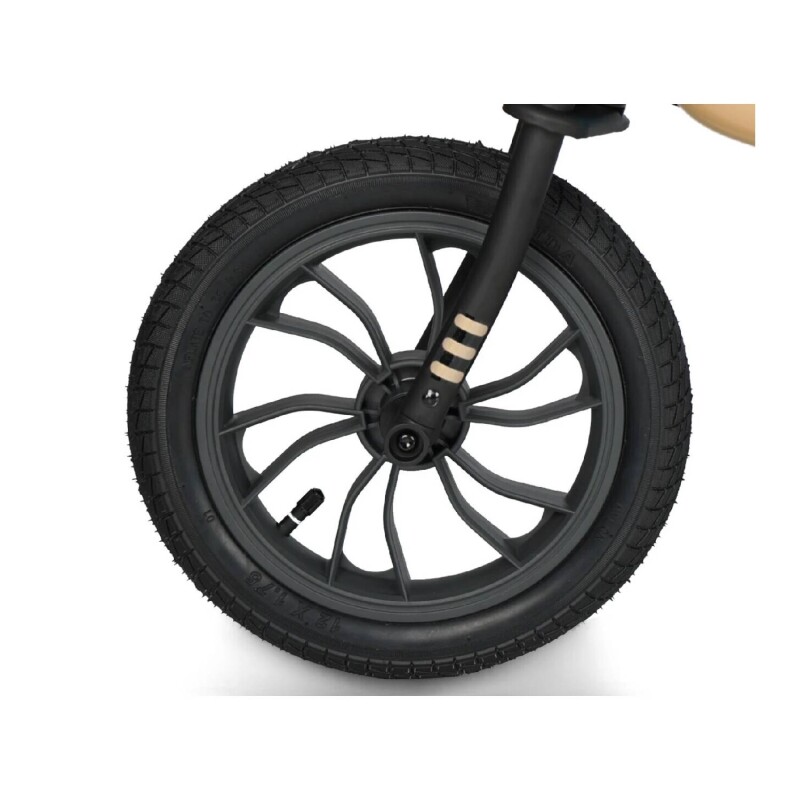 Bicicleta Infantil Qplay Feduro Rodado 12 Balance Con Cuadro Metálico Ajustable Beige