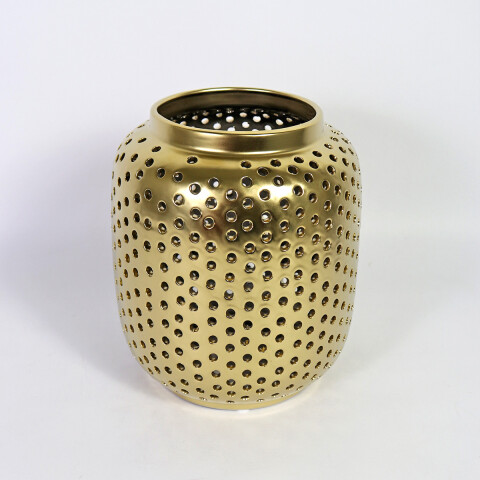 JARRON DORADO 21X25CM Unica