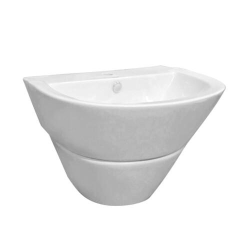 Pedestal Cubre Sifon Para Bacha Lavatorio De Porcelana Sanitaria 2199 Aqualia 000