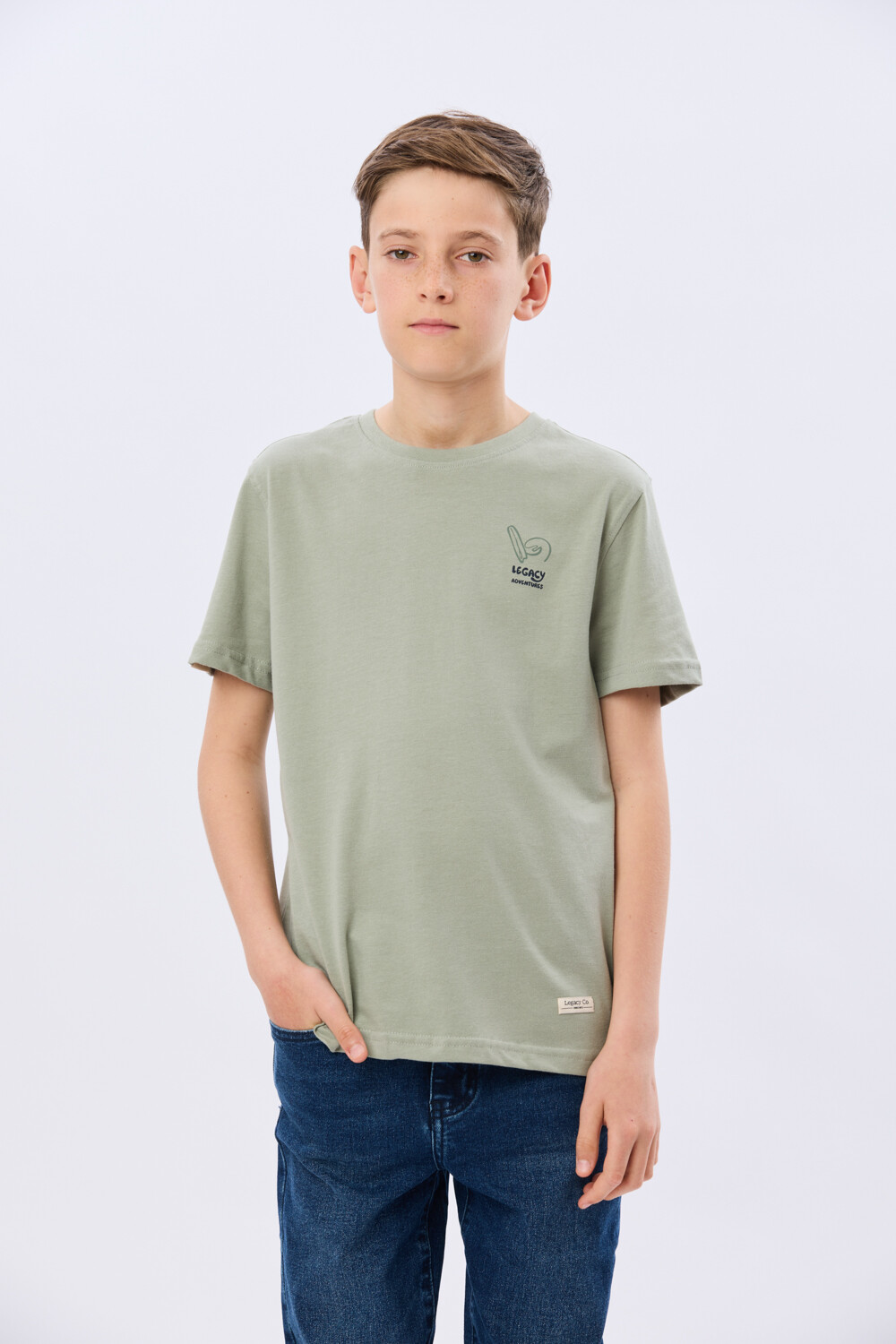 REMERA ESTAMPADA DE ALGODÓN Verde