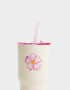Artículos cocina Vaso Alto De Acero Inoxidable Estampado Con Sorbete - Blanco Crudo