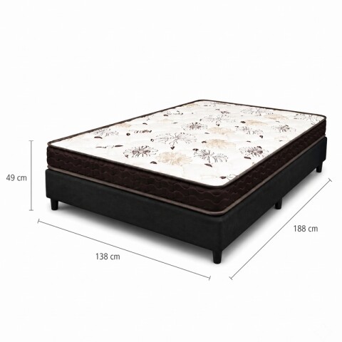 Sommier Dorado 2 Plazas Colchón Espuma Reversible Matelaseado 138 x 188 x 13 cm Sommier Dorado 2 Plazas Colchón Espuma Reversible Matelaseado 138 x 188 x 13 cm