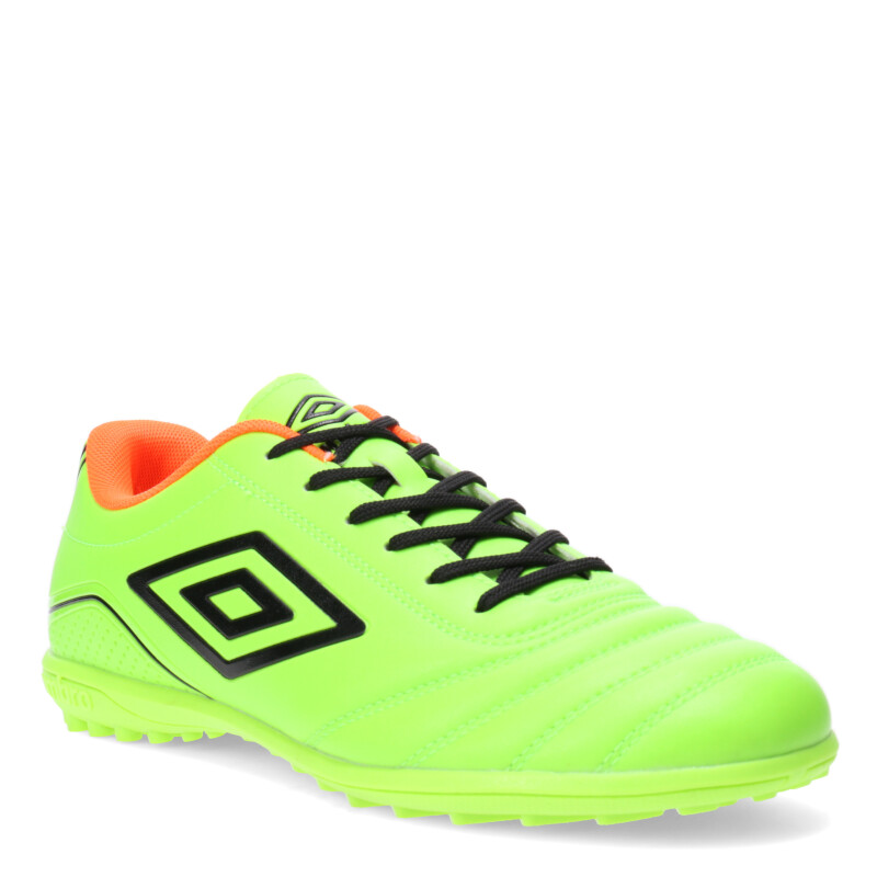 Championes de Hombre Umbro Futbol 5 Classico III TF Verde - Negro - Anaranjado