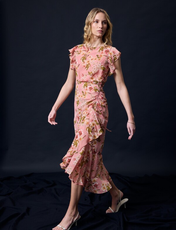 Vestido Maxi Flores ROSA/MULTI