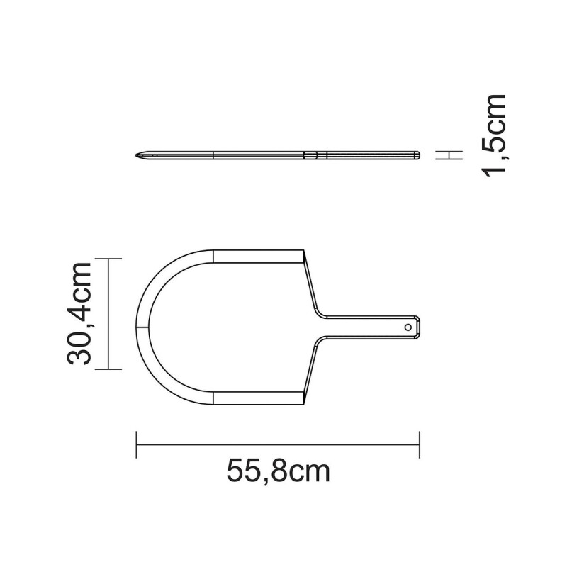 Pala para pizza mango corto Pala para pizza mango corto