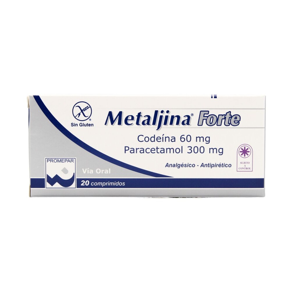 METALJINA FORTE 60 MG. CJ X 20 COMPRIMID única