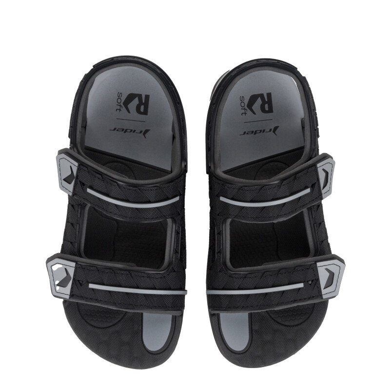Sandalias de Niños Rider Line Plus II Gris - Negro