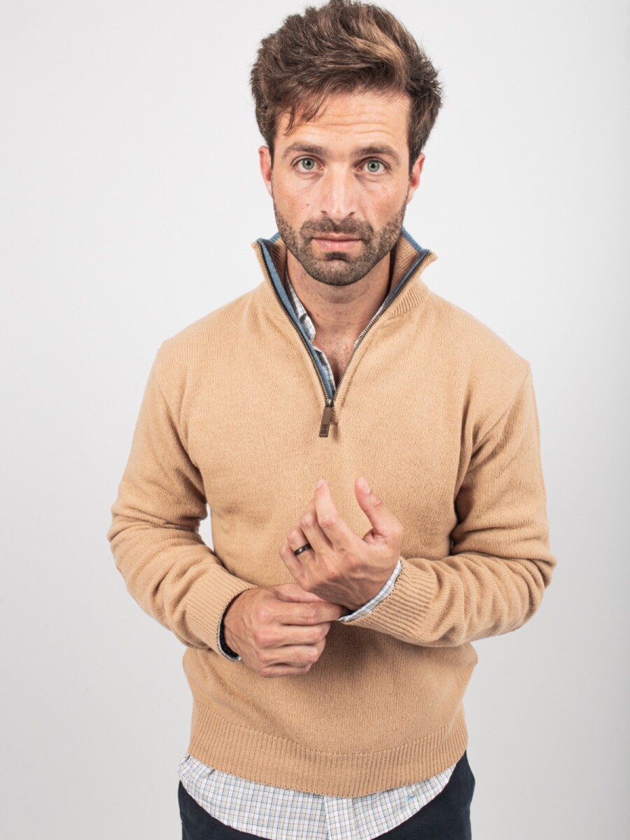 Sweater Cardif Lambswool - Beige 