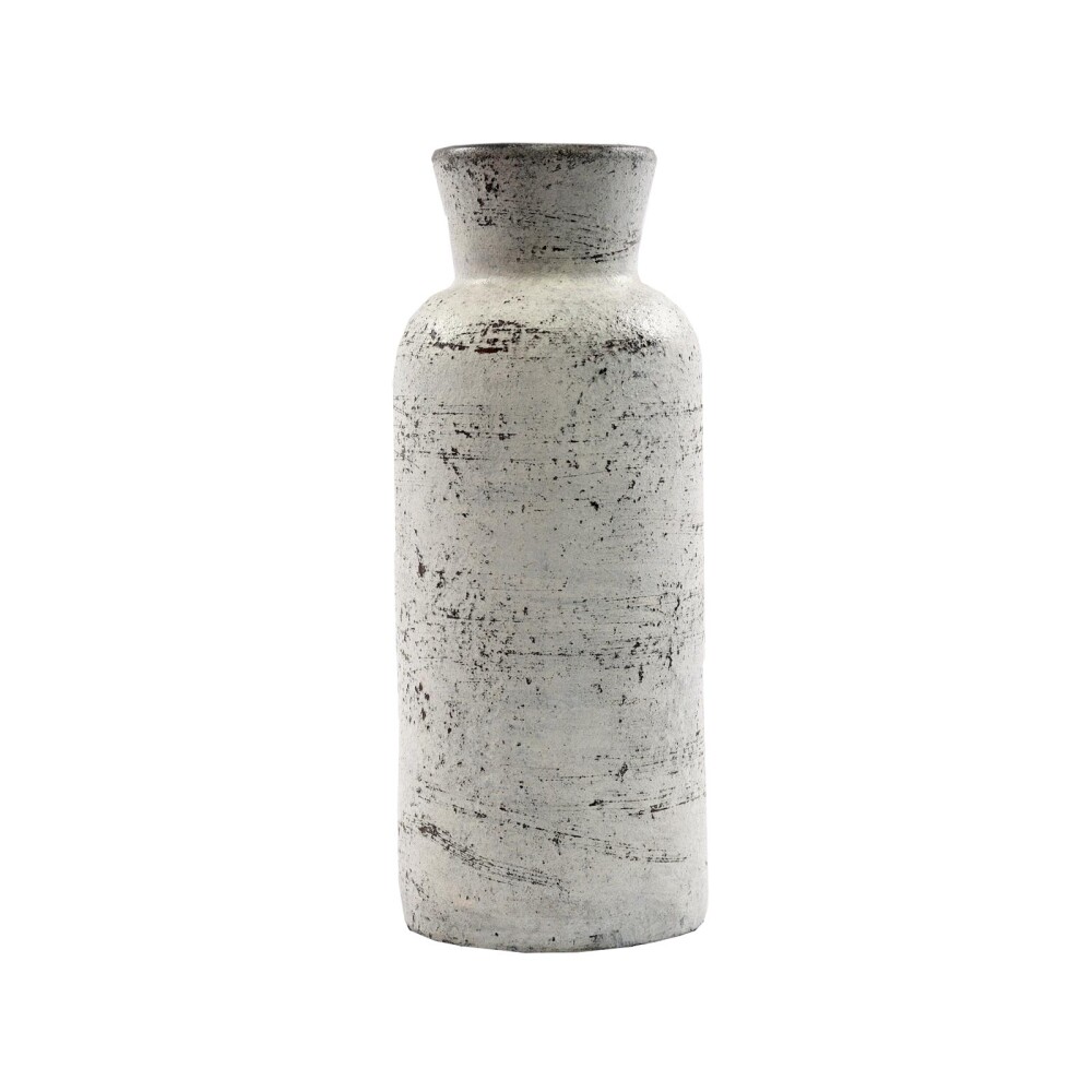 JARRÓN DECORATIVO SMALL TERRACOTA BLANCO ZAR
