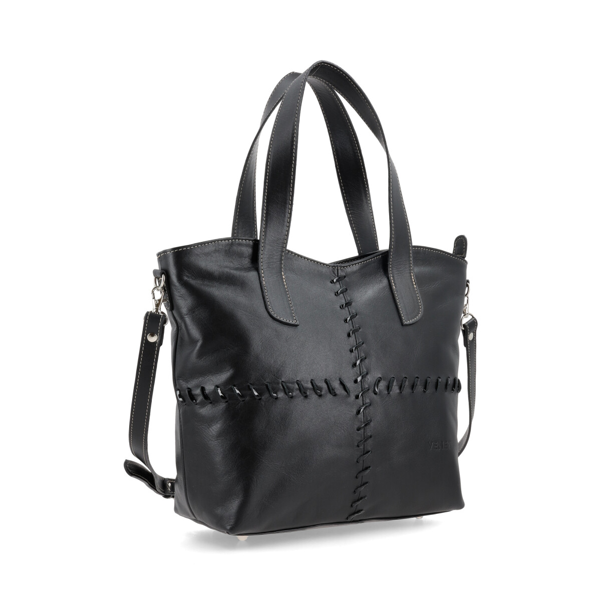 CARTERAS VENET - CUERO VERONA - NEGRO 