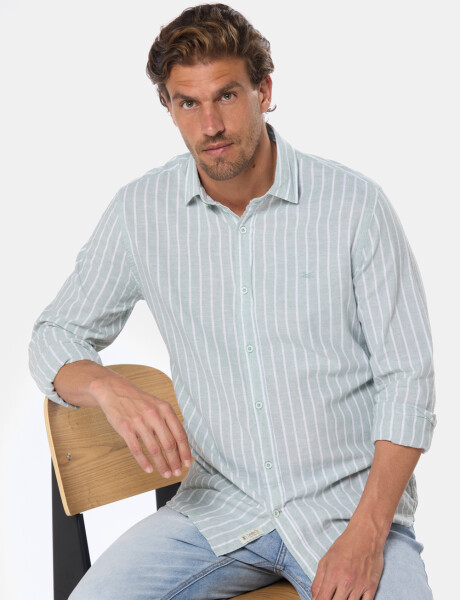 CAMISA DE LINO Verde