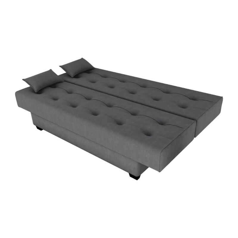 Sofá Cama Laila Veludo Paiva Chumbo Sofá Cama Laila Veludo Paiva Chumbo